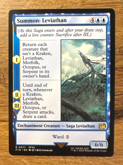 Magic MTG Final Fantasy Summon: Leviathan #77 FIN *NON-FOIL* Rare - Image 1