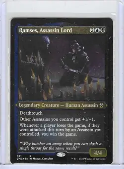 Ramses, Assassin Lord #61 R Foil- NM - Magic the Gathering - MTG - Image 1