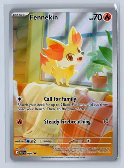 2026 Pokemon Mega Evolution Black Star Promo Fennekin #080 - Image 1
