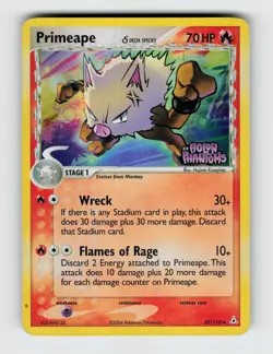 Primeape 50/110 Reverse Holo Uncommon Holon Phantoms Pokemon 2006 MP - Image 1