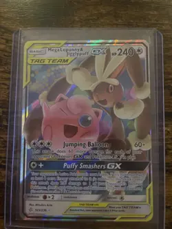 Pokemon - Mega Lopunny & Jigglypuff GX 165/236 Tag Team - Cosmic Eclipse - Image 1