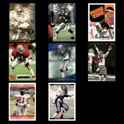 Deion Sanders Lot 8 Football Cards 1999 Upper Deck Century Legends Cowboys Set - Image 1