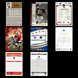Deion Sanders Lot 8 Football Cards 1999 Upper Deck Century Legends Cowboys Set - Image 2