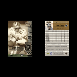 Deion Sanders Lot 8 Football Cards 1999 Upper Deck Century Legends Cowboys Set - Image 3