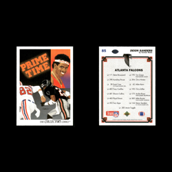 Deion Sanders Lot 8 Football Cards 1999 Upper Deck Century Legends Cowboys Set - Image 5