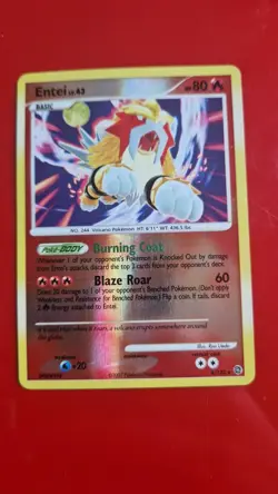 Pokemon TCG Entei 4/132 Secret Wonders Reverse Holo Rare Diamond & Pearl - Image 1