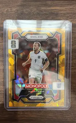 2026 Panini Prizm Monopoly Fifa World Cup - Harry Kane #22 Gold Cracked Ice... - Image 1