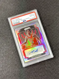 2021-22 Prizm AYO DOSUNMU Rookie Signatures Silver Prizm RC AUTO PSA 10 - POP 5 - Image 2