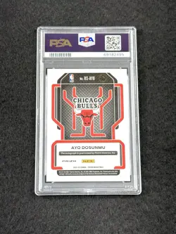 2021-22 Prizm AYO DOSUNMU Rookie Signatures Silver Prizm RC AUTO PSA 10 - POP 5 - Image 3