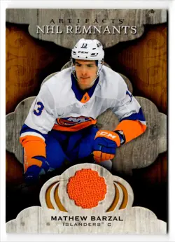 2021-22 Upper Deck Artifacts NHL Remnants Mathew Barzal Jersey New York - Image 1