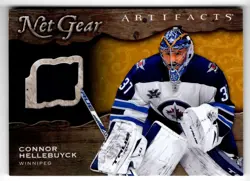 2021-22 Upper Deck Artifacts Net Gear Connor Hellebuyck Jersey Winnipeg Jets - Image 1