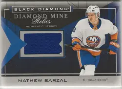 2021 2021-22 Black Diamond Diamond Mine Relics #DMRMB Mathew Barzal Islanders - Image 1