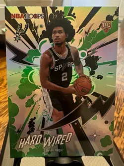 2025-26 Topps NBA Hoops Dylan Harper Hard Wired Rookie Insert #HW-22 Spurs RC - Image 1