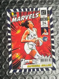 2025 Donruss WNBA #22 Napheesa Collier Net Marvels Insert Lynx - Image 1
