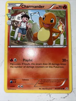 Pokemon TCG Charmander RC3/RC32 2016 Generations Radiant Collection - Image 4