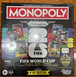 2026 Panini Prizm Monopoly FIFA World Cup Starter Pack + 2 Prizm Packs SEALED - Image 1