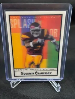 Reggie Bush 2025 UD Goodwin Champions Splash of Color 3D Lenticular Unscratched - Image 1