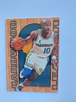 NBA 1995-96 Flair Hardwood Leaders - Tim Hardaway Golden State Warriors 9 Of 27 - Image 1