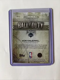 Kon Knueppel RC 2025-26 Topps Chrome - Ball of Duty #BD-23 Hornets RB - Image 2
