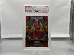WNBA Prizm 2025 Caitlin Clark Kaleidoscopic Red Prizm #4 PSA 10 /99 POP 2 - Image 1