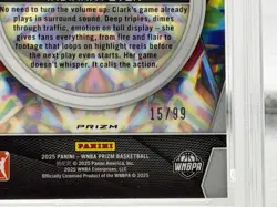 WNBA Prizm 2025 Caitlin Clark Kaleidoscopic Red Prizm #4 PSA 10 /99 POP 2 - Image 5