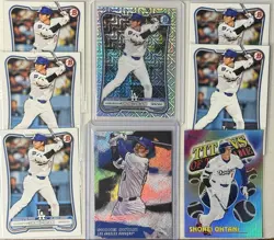Shohei Ohtani 8 Card Lot Dodgers Bowman Chrome Mojo Refractor Titans Of The Game - Image 1