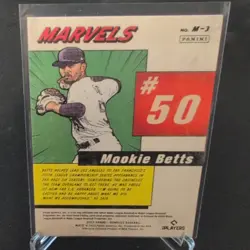 Panini Donruss 2022 Mookie Betts #M-3 Marvels Diamond Los Angeles Dodgers Card - Image 2
