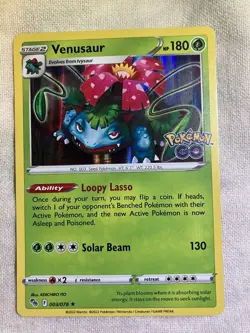 Pokemon TCG Venusaur Holo Rare Card Pokemon Go 003/078 NM Condition - Image 1