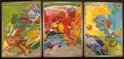 Pokemon First Partner Series One Kanto Starters Charmander Squirtle Bulbasaur - Image 1