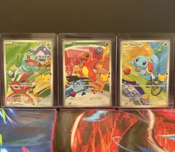 First Partner Kanto Starters Charmander, Squirtle, and Bulbasaur IR Pokemon - Image 1