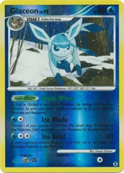 1x Glaceon - 41/111 - Uncommon - Reverse Holo Moderately Played Pokemon Platinum - Image 1