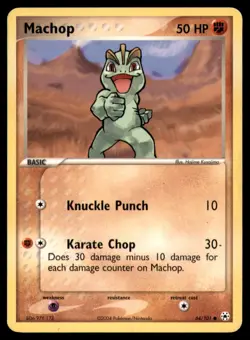 Machop 64 101 C Hidden Legends Pokemon MP - Image 1