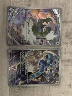Pokemon TCG Thundurus SVP 209 + Tornadus SVP 210 ETB Black Star Promo Lot NM - Image 1