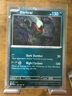 Darkrai 136/197 NM/M Cosmos Holo Promo OBF Pokemon TCG - Image 1