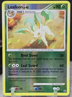 Pokemon Card TCG Leafeon 7/100 Reverse Holo Majestic Dawn 2008 Rare Vintage - Image 5