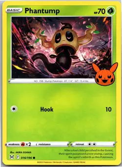 Phantump 016/196 Common Lost Origin Pokemon Near Mint - Image 1