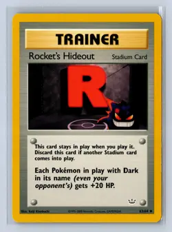 2001 Pokemon Neo Revelation Rocket's Hideout #63/64 MP - Image 1