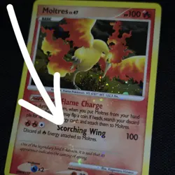 HEAVY HOLO BLEED Moltres 10/100 Majestic Dawn 2008 Swirl Nintendo Pokemon Card - Image 1