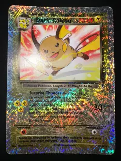 Dark Raichu Legendary Collection Reverse Holo Rare 7/110 Pokemon WOTC Vintage - Image 2