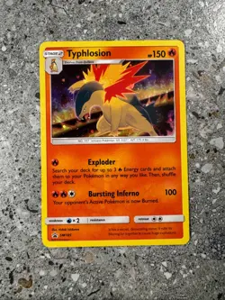 Pokemon TCG Cards Typhlosion SM185 Black Star Promo Holo - Image 1
