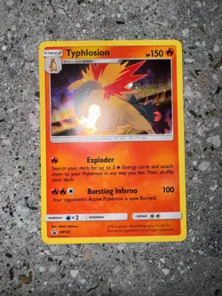 Pokemon TCG Cards Typhlosion SM185 Black Star Promo Holo - Image 3
