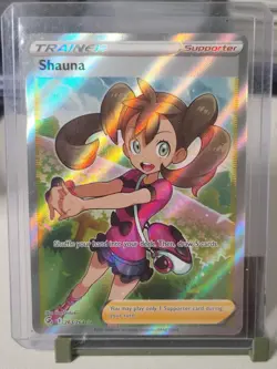 Shauna Full Art 263/264 Fusion Strike Holo Rainbow Rare Pokemon Trainer Card - Image 1