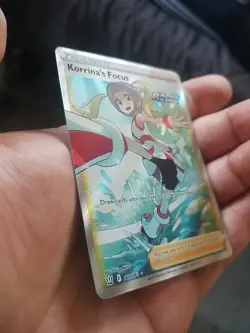 Korrinas Focus Pokemon Battle Styles 160/163 Ultra Rare Full Art Holo SWSH NM - Image 3