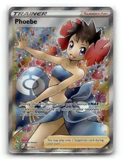 Phoebe 161/163 Ultra Rare Battle Styles Pokemon Holo NM - Image 1