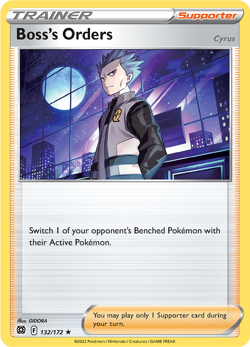 Boss's Orders (Cyrus) 132/172 - Pokemon TCG: Brilliant Stars - Near Mint - Image 1