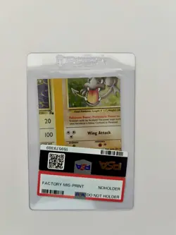 MISCUT ERROR CARD 1999 Pokemon Fossil Holo Aerodactyl Magnemite Muk Hypno PSA MC - Image 2