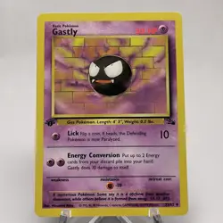 Gastly 33/62 - Fossil 1st Edition - Pokemon TCG - Pokemon - 1999 - Image 1