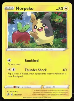 Morpeko SWSH031 (COSMOS) Holo Promo Sword & Shield Promo Pokemon LP - Image 1