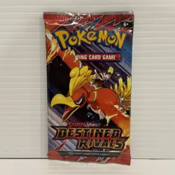 Pokemon Scarlet & Violet Destined Rivals Booster Pack Sealed Ho-Oh Artwork - Image 1