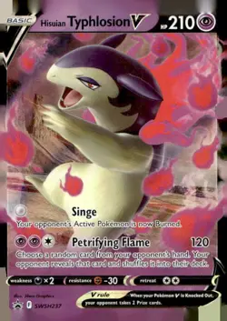 Hisuian Typhlosion V SWSH237 Holo Promo Sword & Shield Promo Pokemon LP - Image 1